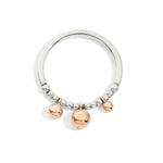 Load image into Gallery viewer, Anello Bollicine Argento e Oro Rosa
