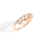 Load image into Gallery viewer, Anello Bollicine Argento e Oro Rosa

