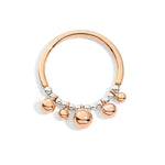 Load image into Gallery viewer, Anello Bollicine Argento e Oro Rosa
