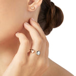 Load image into Gallery viewer, Anello Pepita Argento e Oro Rosa

