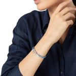 Load image into Gallery viewer, DoDo Bracciale nodo in argento e cordino nautico DBC2001-KNOT0-CAZAG - polso
