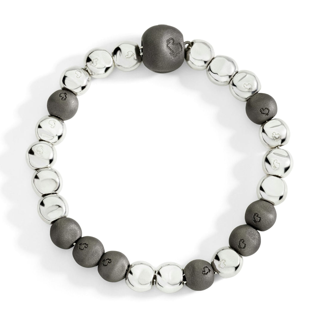 DoDo Bracciale pepita argento & titanio DBC5006-PEPIT-0AGTI