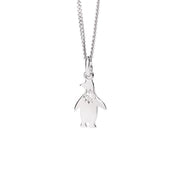 DoDo Collana petit pinguino in oro bianco e diamante DCPI/PP/OB/B