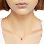 Load image into Gallery viewer, DoDo Collana mini coccinella oro rosa &amp; smalto DCB9001-LADYX-ERO9R