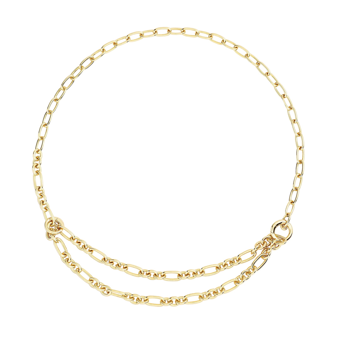 DoDo Collana maglie apribili argento dorato DCC3004-ESSEN-00YAG