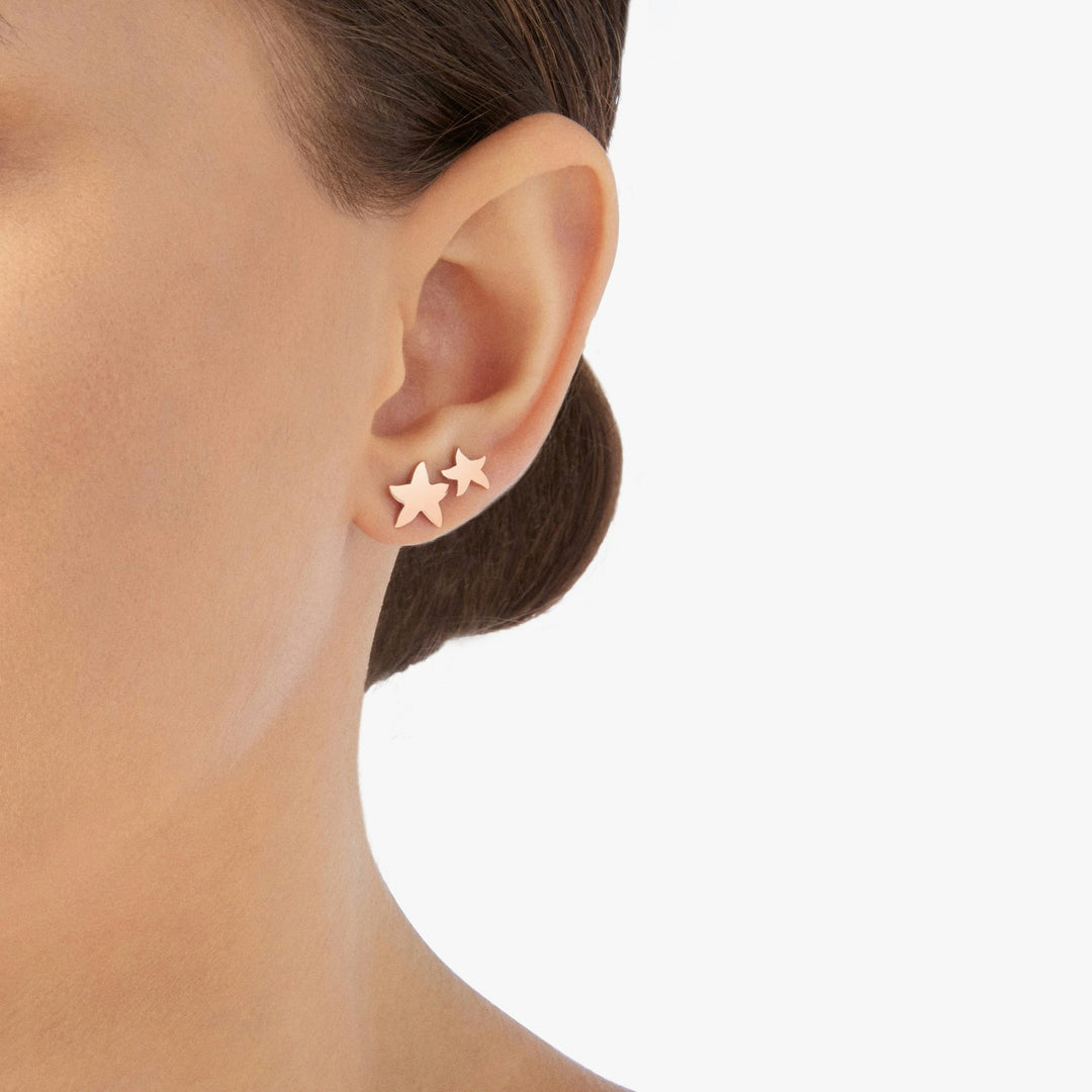 DoDo Orecchino stud stellina DHB6001-STARS-0009R - oro rosa 9kt