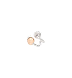 Load image into Gallery viewer, DoDo Orecchino destro pepita in oro rosa e argento DHC0004-PEPTR-0009A