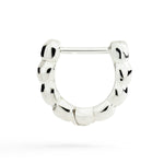 Load image into Gallery viewer, DoDo Orecchino hoop granelli argento DHC3001-GRANX-000AG - argento 925