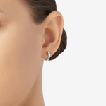 Load image into Gallery viewer, DoDo Orecchino hoop granelli argento DHC3001-GRANX-000AG - argento 925