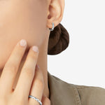 Load image into Gallery viewer, DoDo Orecchino hoop granelli argento DHC3001-GRANX-000AG - argento 925