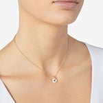 Load image into Gallery viewer, DoDo Ciondolo fiore oro rosa &amp; smalto DMC3004-FLOWS-EPB9R - collana