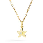 Load image into Gallery viewer, DoDo Ciondolo stellina oro giallo &amp; diamante DMC5017-STARX-DB09G