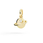 Load image into Gallery viewer, DoDo Ciondolo pianeta oro giallo &amp; diamante DMC5019-UNIVE-DB09G