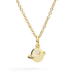 Load image into Gallery viewer, DoDo Ciondolo pianeta oro giallo &amp; diamante DMC5019-UNIVE-DB09G