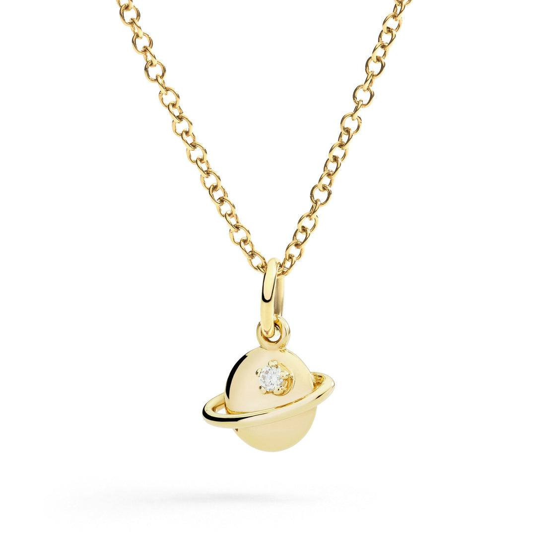 DoDo Ciondolo pianeta oro giallo & diamante DMC5019-UNIVE-DB09G