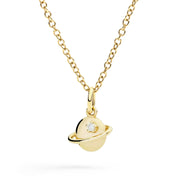 DoDo Ciondolo pianeta oro giallo & diamante DMC5019-UNIVE-DB09G