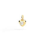 Load image into Gallery viewer, DoDo Ciondolo cuore oro giallo &amp; zaffiro sintetico DMC6000-HEART-SZB9G