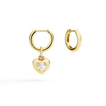 Load image into Gallery viewer, DoDo Ciondolo cuore oro giallo &amp; zaffiro sintetico DMC6000-HEART-SZB9G