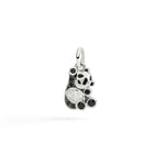 Load image into Gallery viewer, DoDo Ciondolo panda in argento e diamanti DMC6034-PANDA-DBXAG