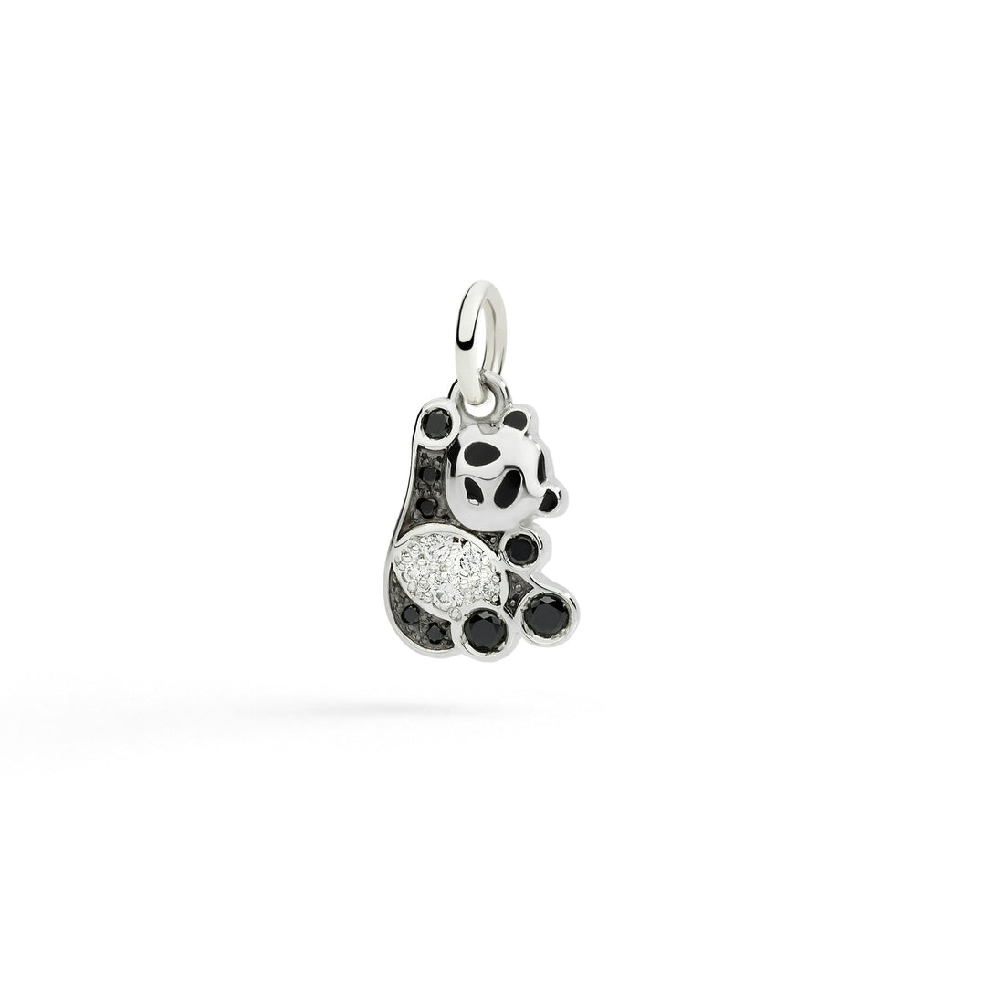 DoDo Ciondolo panda in argento e diamanti DMC6034-PANDA-DBXAG