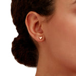 Load image into Gallery viewer, DoDo Orecchini cuore oro rosa DOC5001-HEART-0009R