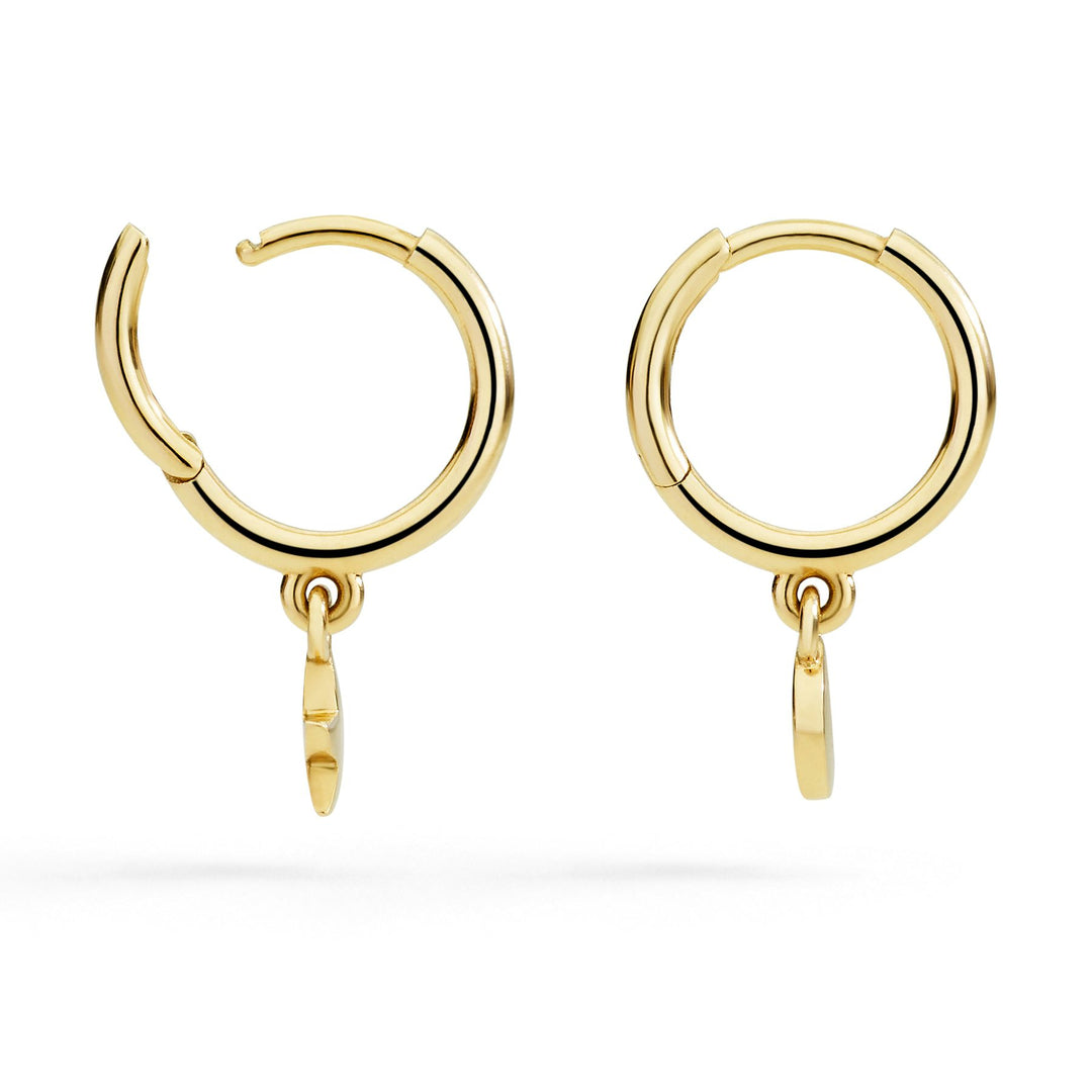 Orecchini Hoop Stellina e Luna