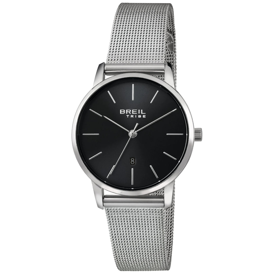 Breil Avery EW0459 - cassa e bracciale in acciaio - quadrante nero con datario