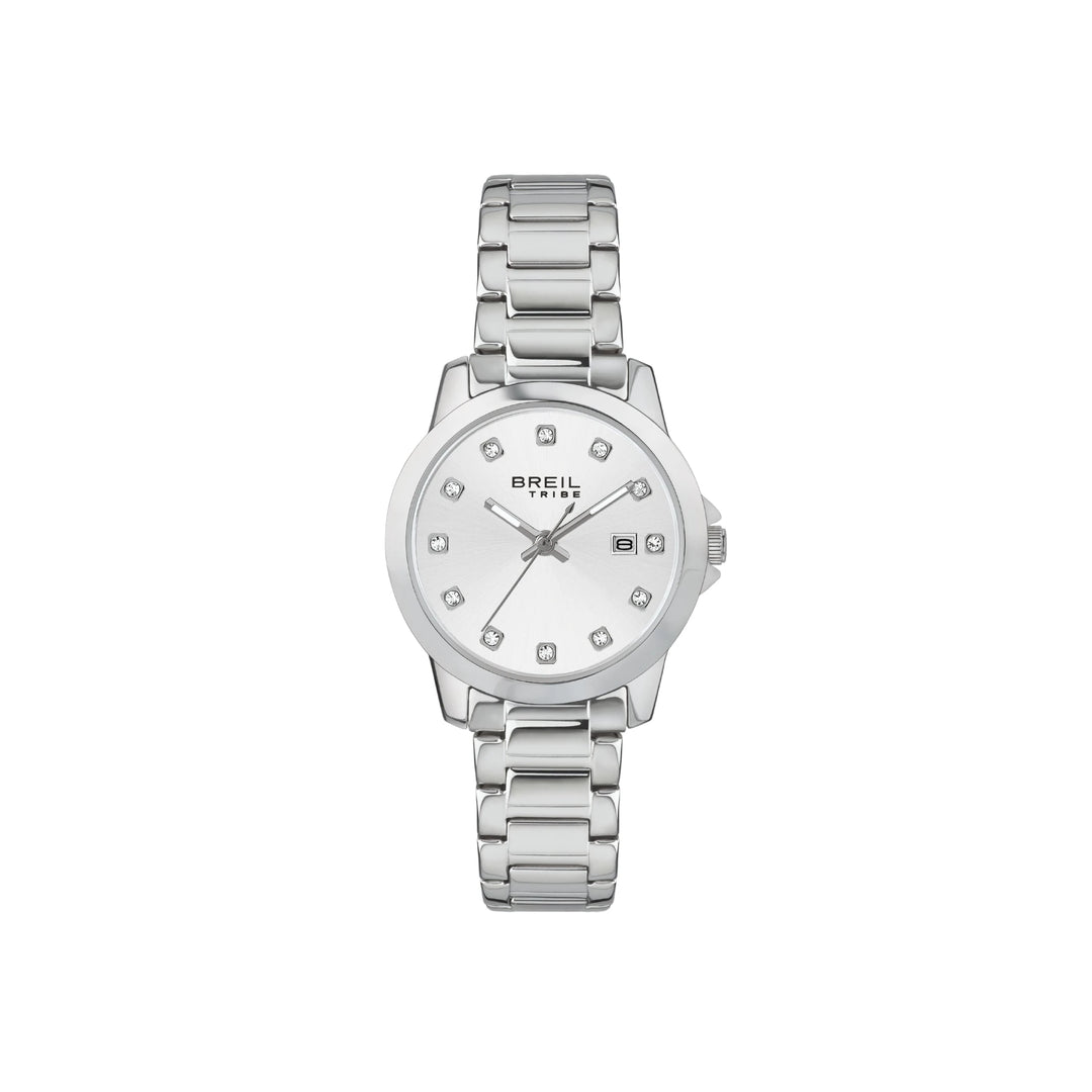 Breil Classic Elegance EW0705 - bracciale e acciaio - quadrante argento con cristalli