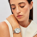 Load image into Gallery viewer, Breil C'est Chic EW0725 - cassa e bracciale acciaio - quadrante azzurro con cronografo e datario