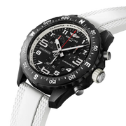 Profilo laterale della cassa rotonda in Breitlight® con lunetta bidirezionale e corona non a vite.