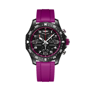 Quadrante viola con indici luminescenti e datario a finestrella del Breitling Endurance Pro 38 X83310F61B1S1.
