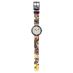 Load image into Gallery viewer, Vista laterale della cassa in plastica e fibbia del cinturino Flik Flak Build It Up.
