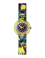 Load image into Gallery viewer, Vista del quadrante con personaggio Batgirl in versione Hello Kitty sul Flik Flak FLNP016
