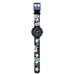 Load image into Gallery viewer, Vista frontale dell’orologio Flik Flak Stage Star FPSP077 con lancette colorate per facilitare la lettura dell’ora.
