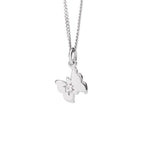 Load image into Gallery viewer, DoDo Collana petit farfalla in oro bianco e diamanti DCFA/PP/OB/B
