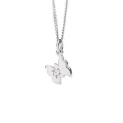 DoDo Collana petit farfalla in oro bianco e diamanti DCFA/PP/OB/B