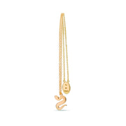 DoDo Collana together serpente e piastrina in oro giallo DCSEGOG/0