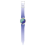 Load image into Gallery viewer, Swatch Ultralavande SGE718 - Ferrari Luca Gioielli - cassa trasparente in plastica - cinturino silicone viola - quadrante sfumato con datario
