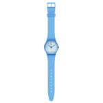 Load image into Gallery viewer, Swatch Swan Ocean SGS165 - cassa azzurra in plastica - cinturino azzurro in silicone - quadrante turchese