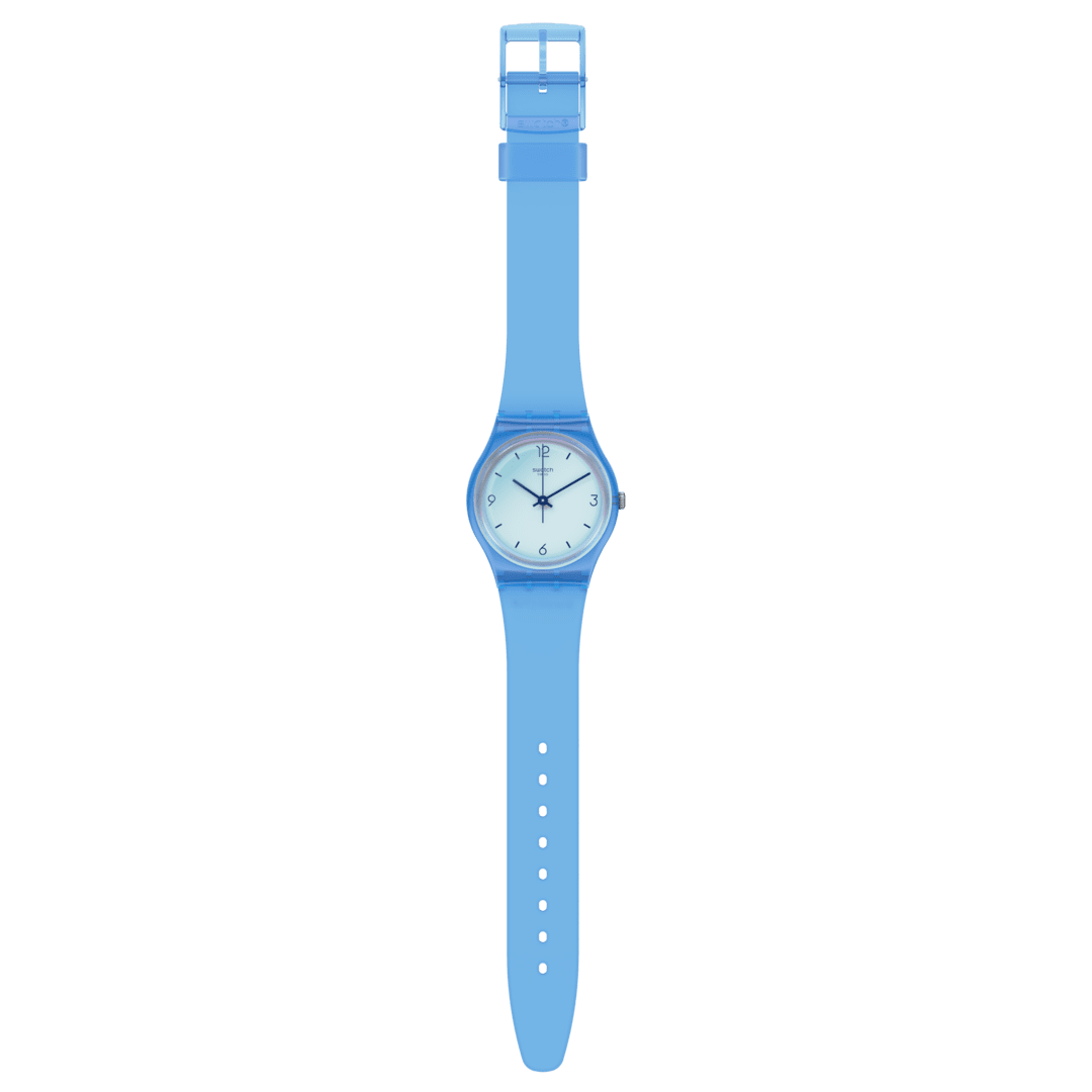 Swatch Swan Ocean SGS165 - cassa azzurra in plastica - cinturino azzurro in silicone - quadrante turchese