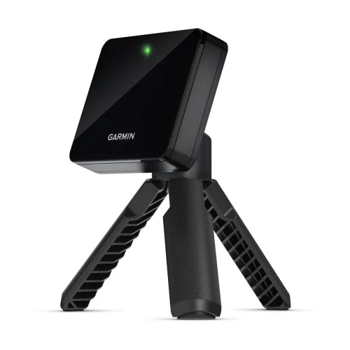 Accessori inclusi nel Garmin Approach R10: treppiede, supporto smartphone, custodia e cavo microUSB