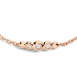 Load image into Gallery viewer, Gioiello bracciale Bollicine in oro rosa con diamanti, simbolo di eleganza e luminosità.

