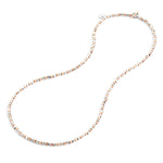 Load image into Gallery viewer, Gioiello collana in argento e oro rosa, catena con minigranelli ispirati alla sabbia, elegante e versatile.

