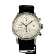 Buame & Mercier Classima Chrono Automatic 42mm ref. 8692 - cinturino pelle - cassa acciaio - quadrante bianco con cronografo e datario