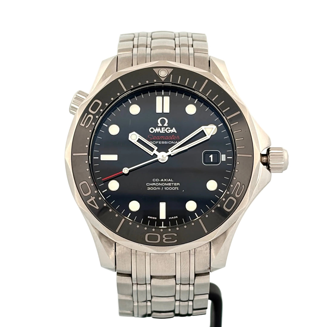 OMEGA Seamaster Diver 300m 212.30.41.20.01.003 - bracciale e cassa acciaio - lunetta ceramica nera - quadrante nero con datario