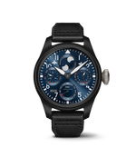 Load image into Gallery viewer, IWC Big Pilot’s Watch Perpetual Calendar Edition «Rodeo Drive» IW503001 con cassa in ceramica nera da 46,5 mm e quadrante blu.
