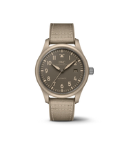 IWC Pilot's Watch Automatic 41 TOP GUN Mojave Desert IW328106 con cassa in ceramica color sabbia da 41 mm e quadrante marrone opaco.