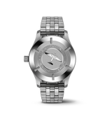 Load image into Gallery viewer, Dettaglio quadrante blu con lancette rodiate e indici luminescenti.
