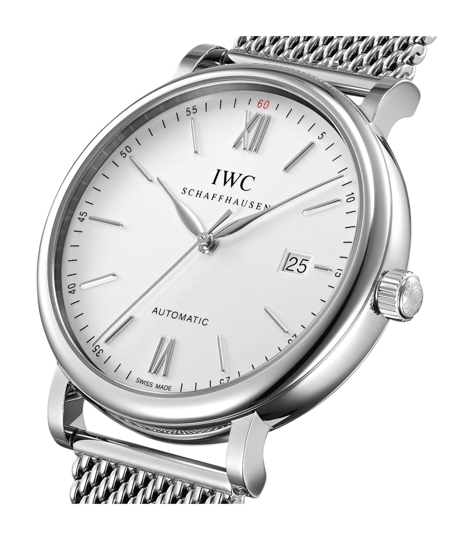 Bracciale a maglia milanese in acciaio inox con chiusura deployante.