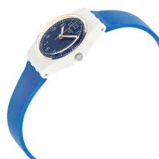 Swatch Squirolino LW152 - cinturino e quadrante blu - cassa bianca
